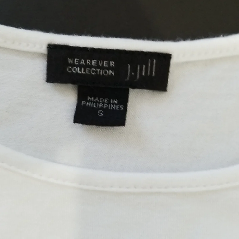 J. Jill Wearever White Tank Top Small - Picture 6 of 8